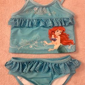 Disney Ariel Little Mermaid Two-piece Swimsuit Ocean Beauty 3T
